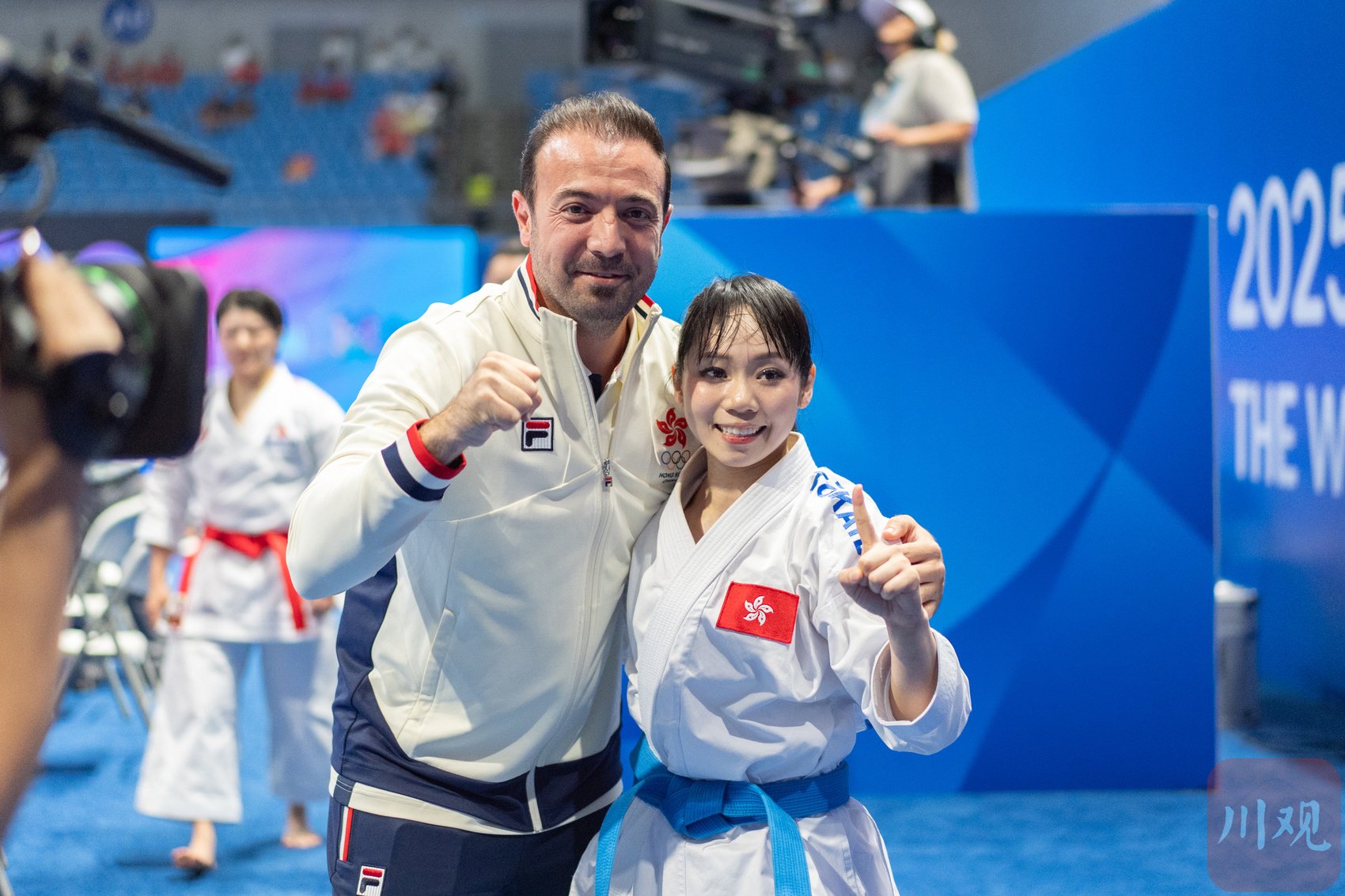 克罗地亚选手在空手道赛中表现出色