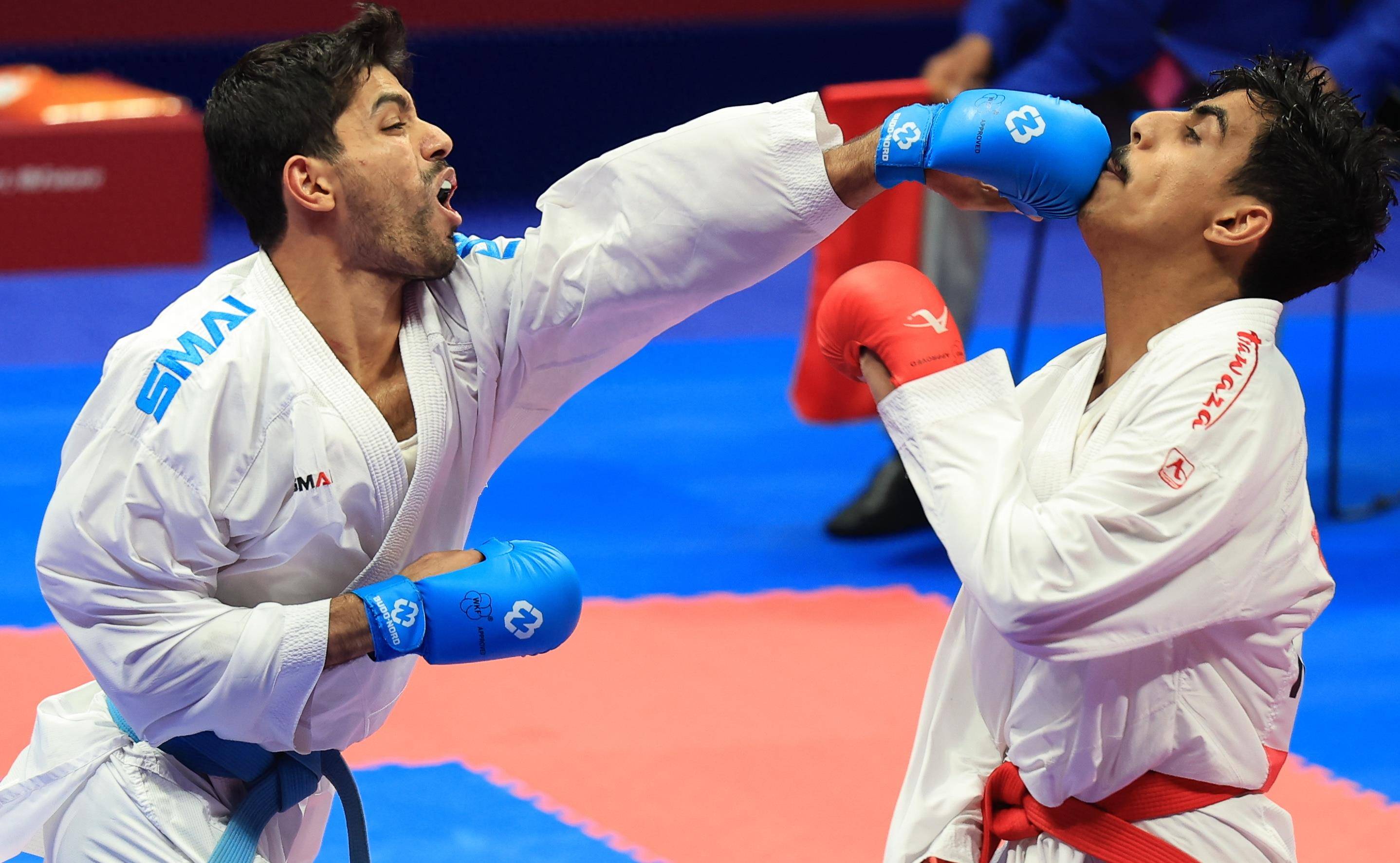 克罗地亚选手在空手道赛中表现出色